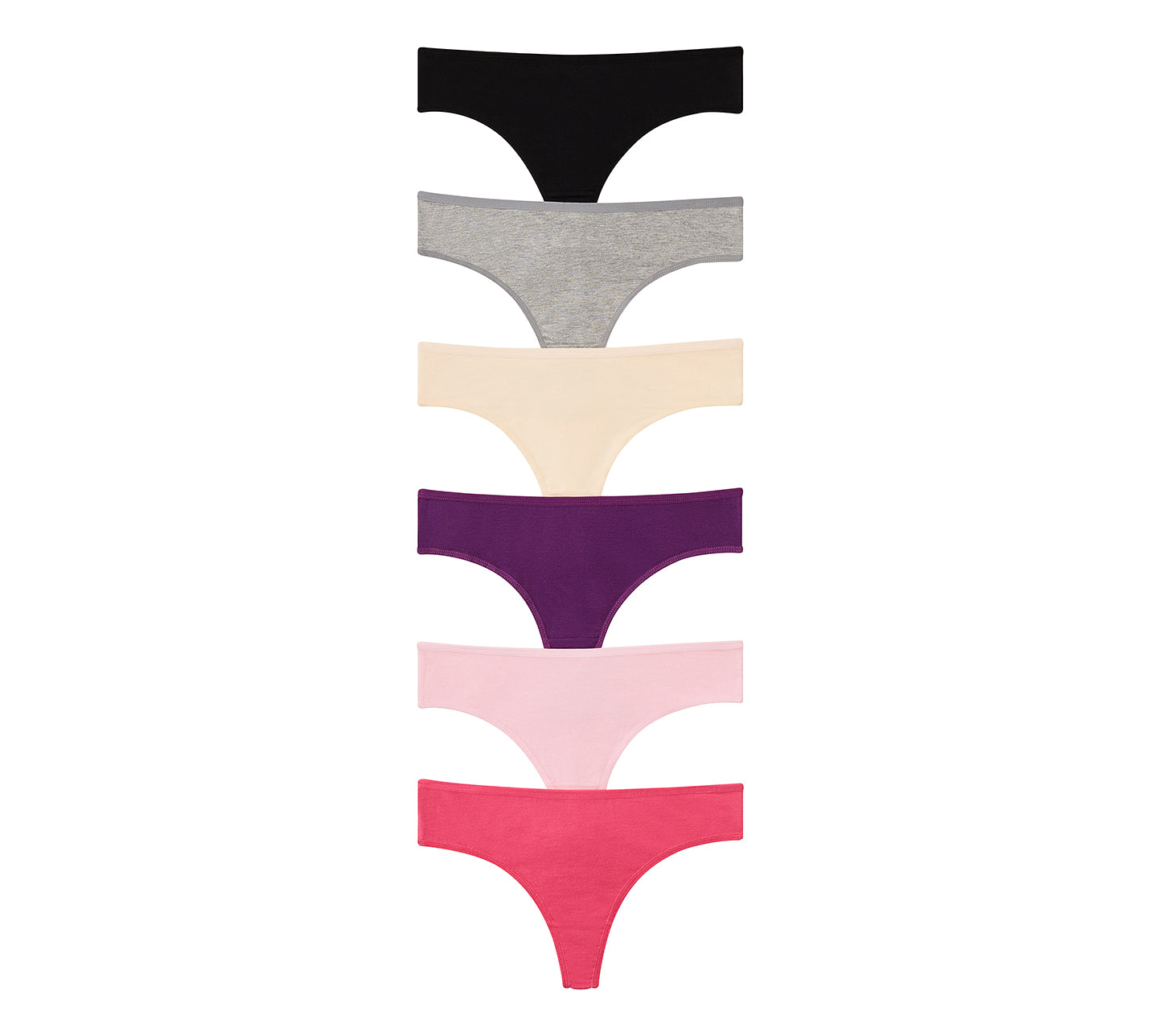 #getknotty Knotty Thongs for Women Pack of 6 - Assorted Color Cotton Thongs  for Women - Womens Underwear Packs : : Clothing, Shoes &  Accessories