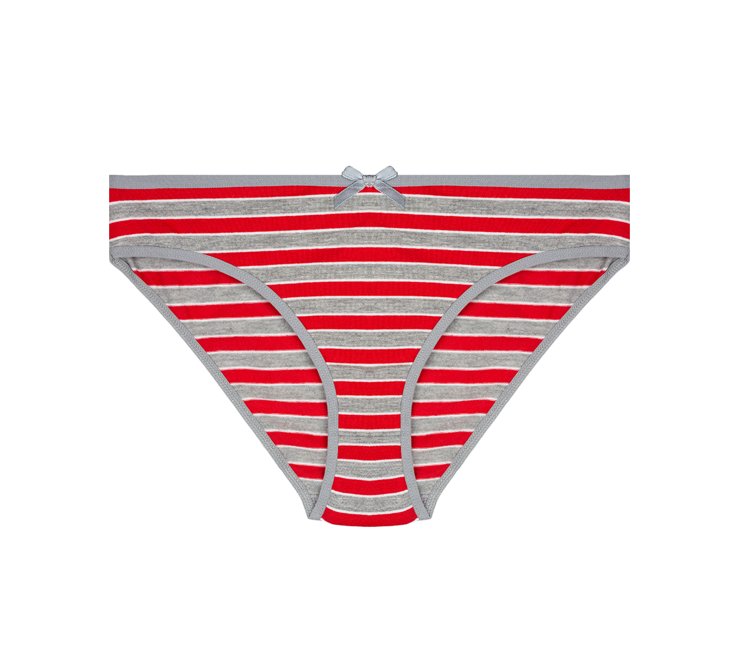 Ladies' striped panties Kelly red